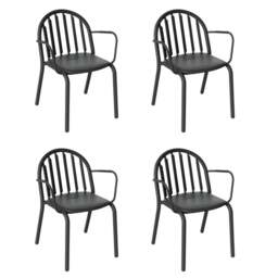 Fatboy Freds Armchair Set - Anthracite - Set of 4 - thumbnail 1