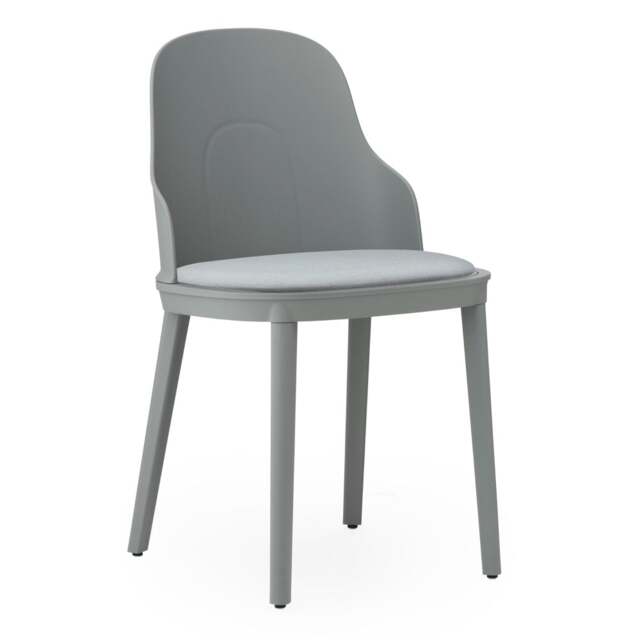 Normann Copenhagen Allez Chair - Grey - Polypropylene Legs - Grey/Canvas SJA 3706 Outdoor Upholstered Seat Colour: Grey, Leg Colour: Polypropylene, Se - image 1