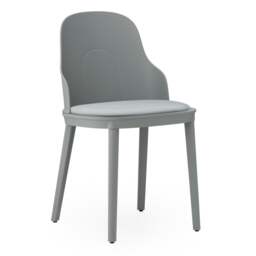 Normann Copenhagen Allez Chair - Grey - Polypropylene Legs - Grey/Canvas SJA 3706 Outdoor Upholstered Seat Colour: Grey, Leg Colour: Polypropylene, Se - thumbnail 1