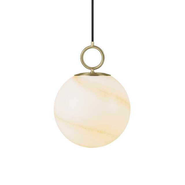 Halo Design Stockholm Pendant Light - O 25cm Size: O 25cm, Colour: Marble Brown - image 1