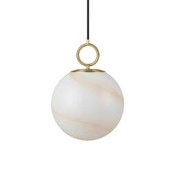Halo Design Stockholm Pendant Light - O 25cm Size: O 25cm, Colour: Marble Brown - thumbnail 2