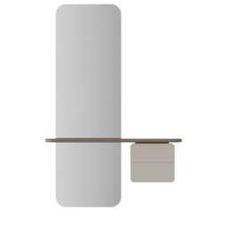 Umage One More Look Storage Mirror - Oak - Pearl White Colour: Pearl White - thumbnail 2