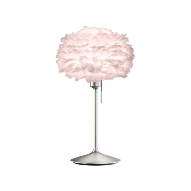 Umage Eos Table Lamp - Light Rose Feather Eos Mini/Brushed Steel Sante Stand - image 1