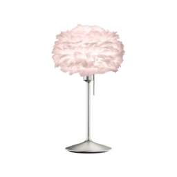 Umage Eos Table Lamp - Light Rose Feather Eos Mini/Brushed Steel Sante Stand - thumbnail 1