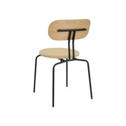 Umage Curious Dining Chair - Oak - Black Legs - Summer Shine Cushion Leg Colour: Black Legs, Colour: Summer Shine - thumbnail 2
