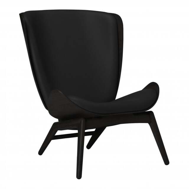 Umage The Reader Armchair - Black Oak - Hope Leather Black Wood: Black Oak, Colour: Black - image 1