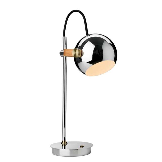 Halo Design DC Portable Table Lamp - Chrome Colour: Chrome - image 1