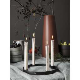 Ferm Living Candle Holder Circle - Small - Black Brass - thumbnail 3