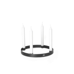 Ferm Living Candle Holder Circle - Small - Black Brass