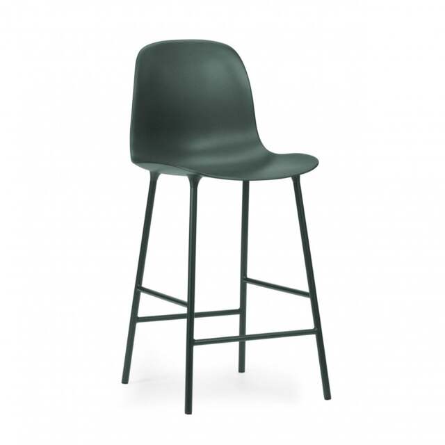 Normann Copenhagen Form Bar Chair - 65cm - Green Shell Colour: Green - image 1