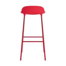 Normann Copenhagen Form Barstool - 75cm - Bright Red - Bright Red Legs Shell Colour: Bright Red, Leg Colour: Matching Shell Colour - thumbnail 4