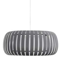 Shropshire Shades Linterna Lampshade - Grey - Large 57cm Colour: Grey, Size: Large 57cm, Cord Set Option: Without Cord Set