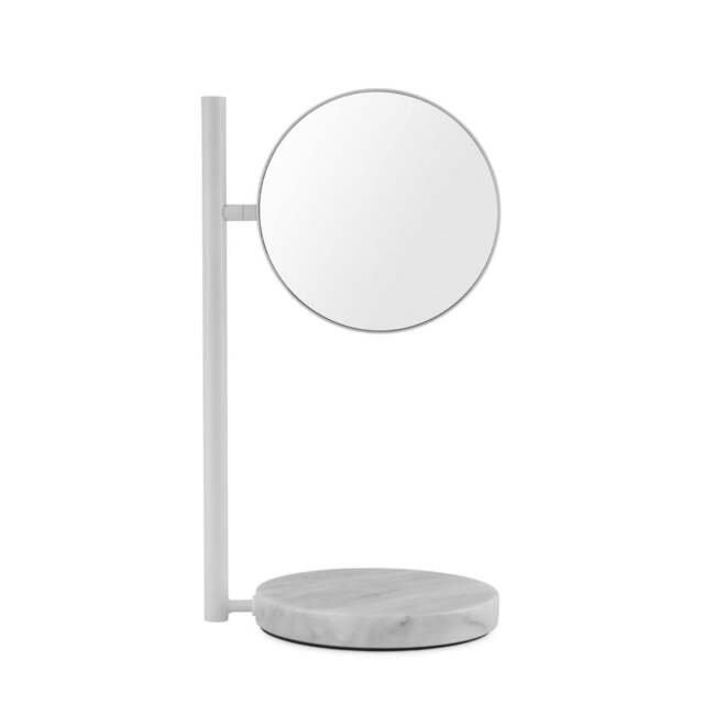 Normann Copenhagen Freestanding Pose Mirror - White - Marble Base - image 1