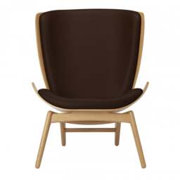 Umage The Reader Armchair - Oak - Hope Leather Brown Wood: Oak, Colour: Brown - thumbnail 2