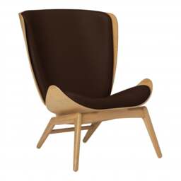 Umage The Reader Armchair - Oak - Hope Leather Brown Wood: Oak, Colour: Brown