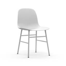 Normann Copenhagen Form Chair - White - White Legs Shell Colour: White, Leg Colour: Matching Shell Colour - thumbnail 1