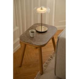 Umage Asteria Glass Move Portable Table Lamp - Polished Brass Colour: Polished Brass - thumbnail 7