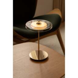 Umage Asteria Glass Move Portable Table Lamp - Polished Brass Colour: Polished Brass - thumbnail 4