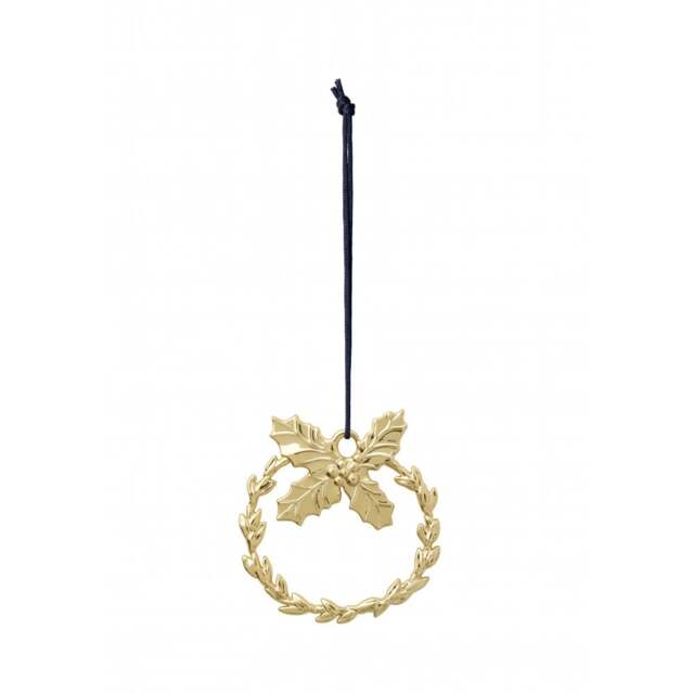 Rosendahl Copenhagen Karen Blixen Holly Christmas Decoration - Gold Plated - image 1