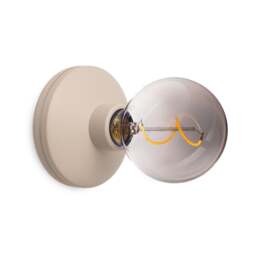 Humble Bee Cordless Wall Light - Beige - Smoked Bulb