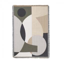 Ferm Living Entire Tapestry Cotton Blanket/Throw - 120cm  x 170cm