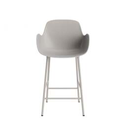 Normann Copenhagen Form Bar Armchair - 65cm - Warm Grey Shell Colour: Warm Grey - thumbnail 2