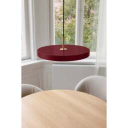 Umage Asteria Plus Pendant Lamp - Ruby Red - Medium - Brass Top Colour: Ruby Red, Size: Medium, Style: Brass - thumbnail 4
