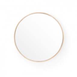 Wireworks Glance Round Wall Mirror 310 - Oak - thumbnail 1