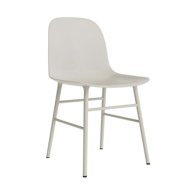 Normann Copenhagen Form Chair - Light Grey - Light Grey Legs Shell Colour: Light Grey, Leg Colour: Matching Shell Colour - image 1