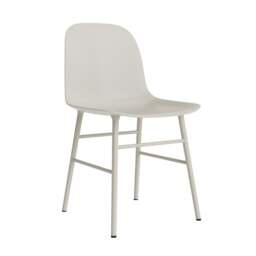 Normann Copenhagen Form Chair - Light Grey - Light Grey Legs Shell Colour: Light Grey, Leg Colour: Matching Shell Colour - thumbnail 1