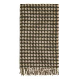 Bronte By Moon Pure Wool Throw - Star - Green