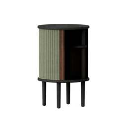 Umage Audacious Side Table - Black Oak - Morning Meadows Colour: Morning Meadows