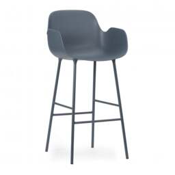 Normann Copenhagen Form Bar Armchair - 75cm - Blue Shell Colour: Blue