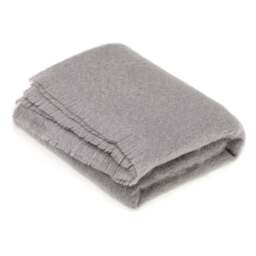 Bronte By Moon Luxury Mohair Throw - Slate Grey Colour: Slate Grey