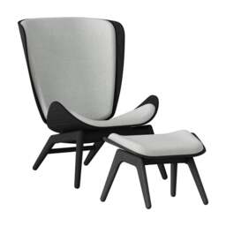 Umage The Reader Armchair - Black Oak - Sterling Colour: Sterling - thumbnail 3