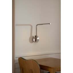 Umage Omni Pivot Wall Lamp - Brushed Steel Colour: Brushed Steel - thumbnail 7