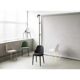 Normann Copenhagen Allez Chair - Black - Polypropylene Legs - Black/MLF28 Indoor Upholstered Seat Colour: Black, Leg Colour: Polypropylene, Seat Optio - thumbnail 5