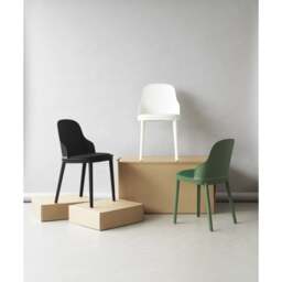 Normann Copenhagen Allez Chair - Black - Polypropylene Legs - Black/MLF28 Indoor Upholstered Seat Colour: Black, Leg Colour: Polypropylene, Seat Optio - thumbnail 6