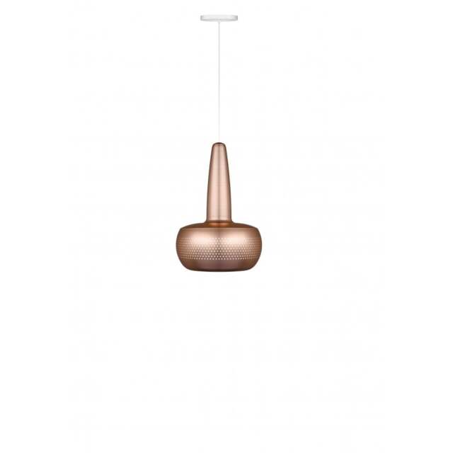 Umage Clava Pendant Light Shade - Brushed Copper with White Rosette Cord Set With or Without Cord Set: With White Rosette Cord Set - image 1