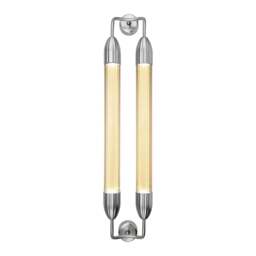 Umage Lemon Squeeze Wall Lamp - Double Colour: Polished Steel, Size: Long