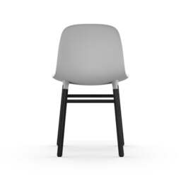 Normann Copenhagen Form Chair - White - Black Oak Legs Shell Colour: White, Leg Colour: Black Oak - thumbnail 4