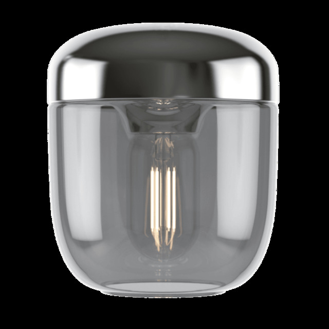 Umage Acorn Pendant Light - Smoked Glass /Steel with Bulb Bulb Option: With Bulb - image 1