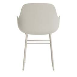 Normann Copenhagen Form Armchair - Light Grey - Light Grey Legs Shell Colour: Light Grey, Leg Colour: Matching Shell Colour - thumbnail 4