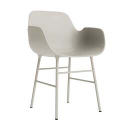 Normann Copenhagen Form Armchair - Light Grey - Light Grey Legs Shell Colour: Light Grey, Leg Colour: Matching Shell Colour