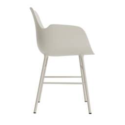 Normann Copenhagen Form Armchair - Light Grey - Light Grey Legs Shell Colour: Light Grey, Leg Colour: Matching Shell Colour - thumbnail 3