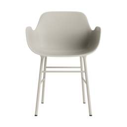 Normann Copenhagen Form Armchair - Light Grey - Light Grey Legs Shell Colour: Light Grey, Leg Colour: Matching Shell Colour - thumbnail 2