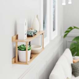 Wireworks Platform 2 Wall Shelf - Oak - thumbnail 5