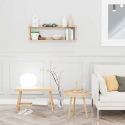 Wireworks Platform 2 Wall Shelf - Oak - thumbnail 3