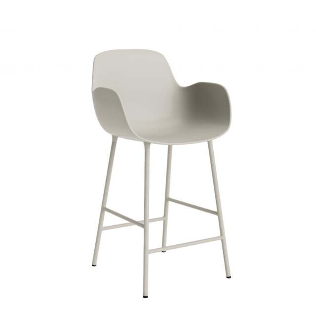 Normann Copenhagen Form Bar Armchair - 65cm - Light Grey Shell Colour: Light Grey - image 1