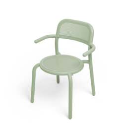 Fatboy Set of 4 Toni Stackable Garden Armchairs - Mist Green Colour: Mist Green - thumbnail 4
